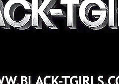 Widening these big cheeks to show the treasure underneath, her penis getting hard and palpitating as her large smooth balls hang heavily, willing to r