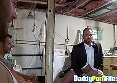 Colin Steele pounds Matthew Ford as pals jack to the live action