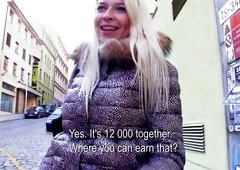 Gorgeous Blonde With Long Hair Accepts The Offer