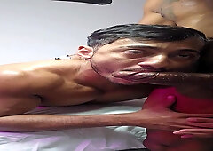 SITTING ON THE LARGE, MEATY KNOB