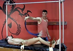 The dominant stud Master Tye in another BDSM scene with Bruno