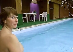 A swinging pair at the pool with slim mother I'd like to fuck Lucy