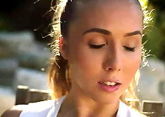 Curvy babe Lena Paul First Interracial Gangbang