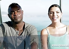 Busty brunette, Kira Queen got her daily dose of a big, black dick inside her pussy