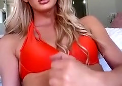 Uber-Cute Ladyboy frolicking with lollipop and jizzes!