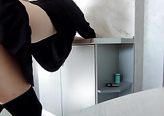 I Was Waiting For My Girlfriend, But A Friend Came Over And I Had To Fuck Him
