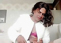 The Indiana small penis shemale bitch is getting her ass fucked hard.