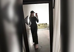 nonnude domme in leather