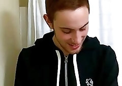 Gay porn gif xxx Chase has arrived for a wank off in the bathroom for