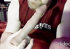 Sucking Dildo and Fucking my ass