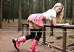 A Teen Gal Cheats on her Boyfriend Doggy position and loves it when a Strange Man with Large Cock Cum in her vagina - Ai Generated