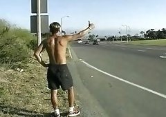 Hot Shemale Sex In A Car