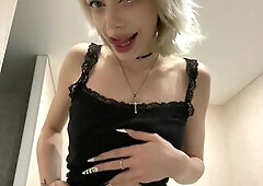 Cruel Tattoed Giantess Plays With Tiny You and Swallows! Watch her rub her belly after digestion ????