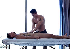 Ollie Massages Jacksons Butthole With His Cock