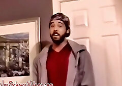 Hetero boy milks off before his beefstick gets throated