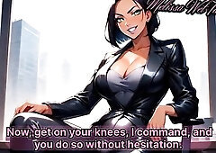 Alright, baby, it's time for your 1st lesson, I say, jerking off your cheek with the back of my hand. U look up at me with avid eyes, your throat