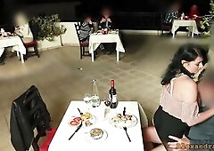 Milking a hawt shlong in the midst of a crowded restaurant? Break any rules and lick the hawt goo off my fingers at the restaurant table? Sucking off 
