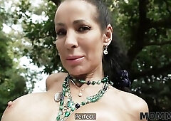 MOMMY4K. Hawt Mamma with biggest breasts used a youthful jock for unforgettable sex outdoors