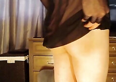 Femboy Sissy Stretching His Booty with Plump Toys