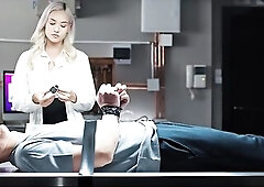 Charming Blond Doctor Gets Used and Supplicates For Jock - Freeze Time Stop Sex Creampie