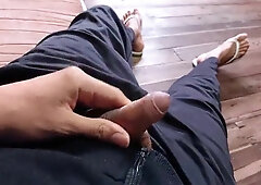 I wank my enormous dick and end up nutting all over myself