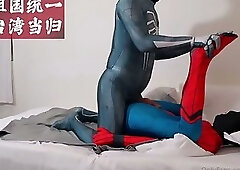 china  Black Spiderman Fuck Spiderman(Fetishtpe)
