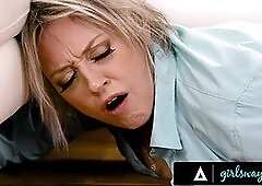 Busty Milf Rachael Cavalli Would Rather Play With Dee Williams' Pussy Than Unstuck Her