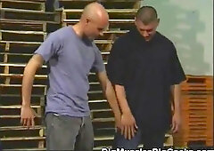 Fuckpole Throating inwards the Warehouse