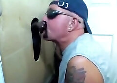 Gloryhole 1St Time Chocolate Cums For One As Well As The Other HOles