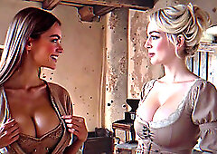 Ai mysterious hottie surrenders to bold lust in steamy 3d animation futa lesbian scene with blowjob and facial cumshot