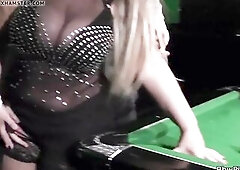 Large bazookas blond gets fucked on the table