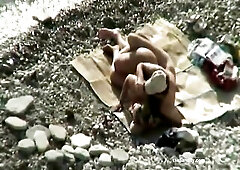 Awesome public scenes from amateur exhibitionists - voyeured outdoor sex antics on vacation beaches!