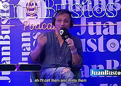 Round ass tattooed Latina slut Kaeelen Garcia gets fucked at Juan Bustos podcast