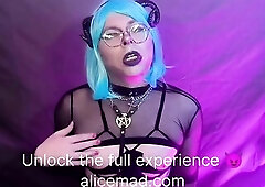 I'm Crazy Alice, your wicked blue succubus who likes to tease and play with your mind. In this POV dream I not fast draw u in with soft control, 