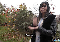 Public Agent Pakistani girl with big titties having sex with a guy in washroom