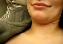 Hot amateur redhead gets fingered and sucks penis until that babe pleases her chap.