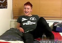 Brunette guy teasing on cam