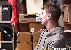 Thieving gay teen spermed