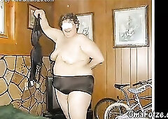 Insatiable grannies are getting drilled in front of the camera and widening legs to show vaginas