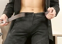 BoyFun: Solo shaved Nils Larsen caucasian in jeans fucked hard