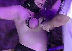 SlaveM is back - Hard Tit Test in the Dungeon - Full Session mp4 SD