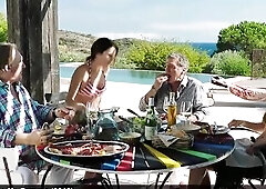 Adriana Ugarte shows off her sexy ass and tits, erotic sex scene in a french movie Amoureux de ma femme (2018)