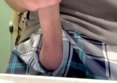 Solo male bathroom, solo male cumshot, bathroom cumshot