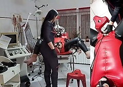 Bound and drilled by Mistressluciana in an extreme BDSM scene