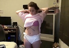 Ona: Shortalls Over Diaper