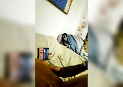 Fucking a hot milf while she make a video for her friend