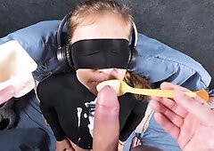 Fresh taste test gone wild! They left me covered in spunk and yogurt in my turtleneck!