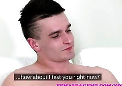 FemaleAgent Selfish dude upsets agent with surprise creampie