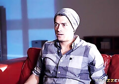 Sexy ghost hottie dominates wanking teen