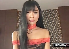 Hot teen ladyboy gets tied up and takes a wild ride from a masked guy